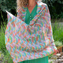 Load image into Gallery viewer, Geometric print scarf - pastel
