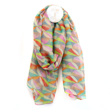 Load image into Gallery viewer, Geometric print scarf - pastel
