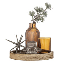 Load image into Gallery viewer, Sanga tray with votive - brown
