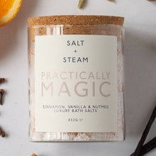 Load image into Gallery viewer, Bath salts - practically magic - cinnamon &amp; vanilla bean
