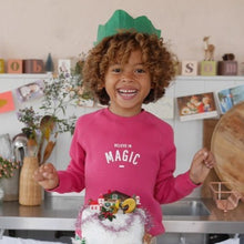 Load image into Gallery viewer, Believe in magic sweatshirt - berry

