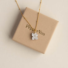 Load image into Gallery viewer, Blob bloom stud earrings - pearly white
