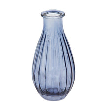 Load image into Gallery viewer, Boho ribbed glass bud vase
