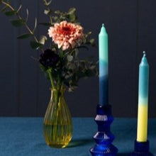 Load image into Gallery viewer, Boho ribbed glass bud vase
