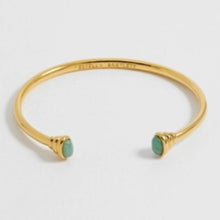 Load image into Gallery viewer, Cabochon open bangle - chalcedony
