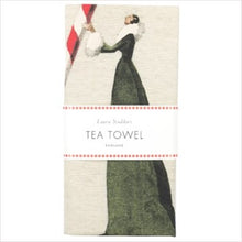 Load image into Gallery viewer, Candy cane Christmas tea towel
