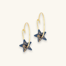 Load image into Gallery viewer, Star earrings - cobalt
