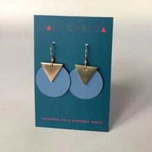 Load image into Gallery viewer, Coloured disc earrings - various colours
