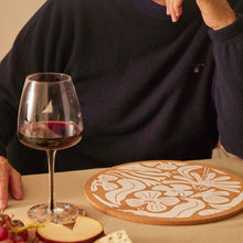 Load image into Gallery viewer, Cork coaster - flora - white
