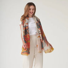 Load image into Gallery viewer, Crane scarf - stone

