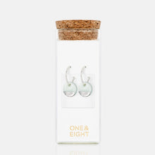 Load image into Gallery viewer, Mint silver dipped earrings
