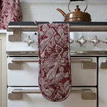 Load image into Gallery viewer, Fig tree tea towels - ruby - 2 pack
