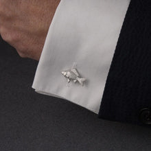 Load image into Gallery viewer, Fish pewter cufflinks
