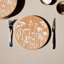 Load image into Gallery viewer, Cork mats - flowers
