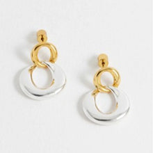 Load image into Gallery viewer, Link hoop earrings - gold &amp; silver
