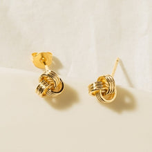 Load image into Gallery viewer, Knot stud earrings - gold
