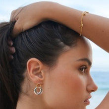 Load image into Gallery viewer, Link hoop earrings - gold &amp; silver
