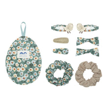 Load image into Gallery viewer, Green Easter egg hair accessories set
