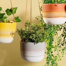 Load image into Gallery viewer, Mojave grey hanging planter
