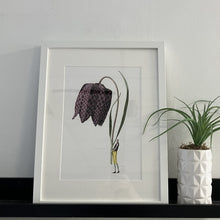 Load image into Gallery viewer, Fritillary 'In Bloom' mounted print
