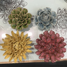 Load image into Gallery viewer, Ceramic flower - yellow chrysanthemum
