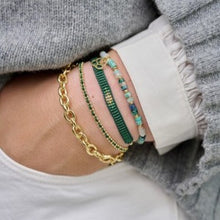Load image into Gallery viewer, Jump emerald green friendship beaded bracelet
