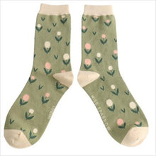 Load image into Gallery viewer, Little buds socks - olive
