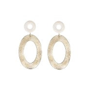 Load image into Gallery viewer, Magda oval stud earrings - various colours
