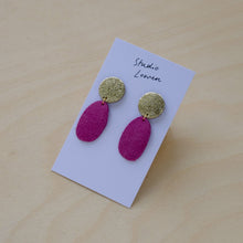 Load image into Gallery viewer, Maia drop suede earrings - various colours
