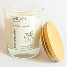 Load image into Gallery viewer, Mango mantra soy candle
