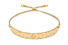 Load image into Gallery viewer, Maya gold &amp; cream beaded friendship bracelet
