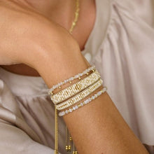 Load image into Gallery viewer, Maya gold &amp; cream beaded friendship bracelet
