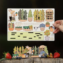 Load image into Gallery viewer, Mr Hopper's tiny kitchen garden pop &amp; build scene
