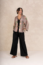 Load image into Gallery viewer, Neon rose kimono - beige
