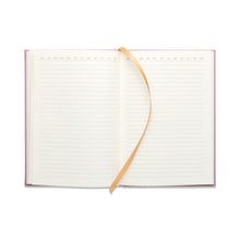 Load image into Gallery viewer, Hard cover suede cloth journal - 'notes' - lilac
