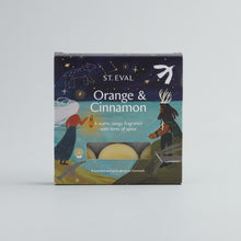 Load image into Gallery viewer, Orange &amp; cinnamon scented tin candle
