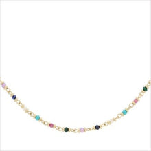 Load image into Gallery viewer, Panacea candy multi gemstone gold necklace
