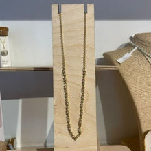 Load image into Gallery viewer, Panacea rose quartz gold gemstone necklace
