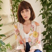 Load image into Gallery viewer, Pop flowers kimono - pink
