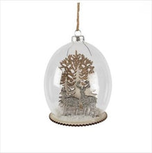 Load image into Gallery viewer, Forest stag dome Xmas bauble

