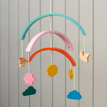 Load image into Gallery viewer, Wooden rainbow mobile
