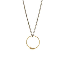 Load image into Gallery viewer, Brass ribbon pendant
