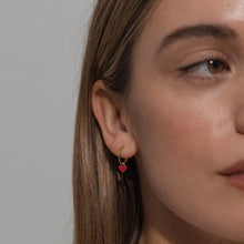 Load image into Gallery viewer, Heart enamel necklace - ruby
