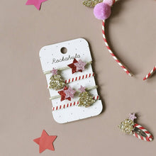 Load image into Gallery viewer, Stripy Xmas tree clips

