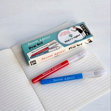Load image into Gallery viewer, Secret agent invisible ink spy pens
