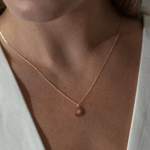 Load image into Gallery viewer, Slate moon gold necklace
