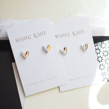 Load image into Gallery viewer, Ceramic hearts stud earrings
