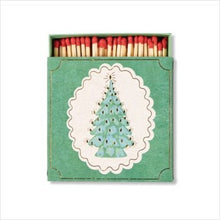 Load image into Gallery viewer, Square boxed matches - Christmas trees
