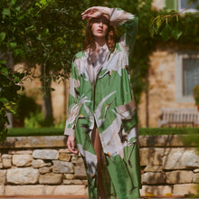 Load image into Gallery viewer, Stork gown - pea green
