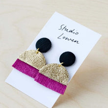 Load image into Gallery viewer, Sunset fringe earrings - various colours
